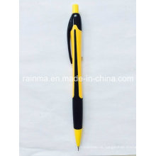 Plastic Propelling Bleistift mit 2 Farbe Schwarz und Gelb des Fasses